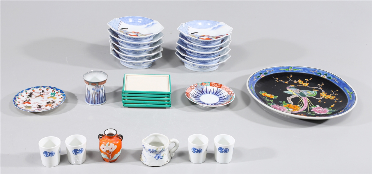 Group of twenty-seven Japanese porcelain