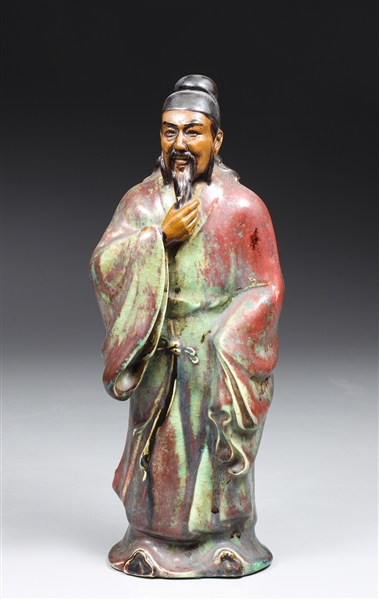 Chinese ceramic figure of bearded 3044b3