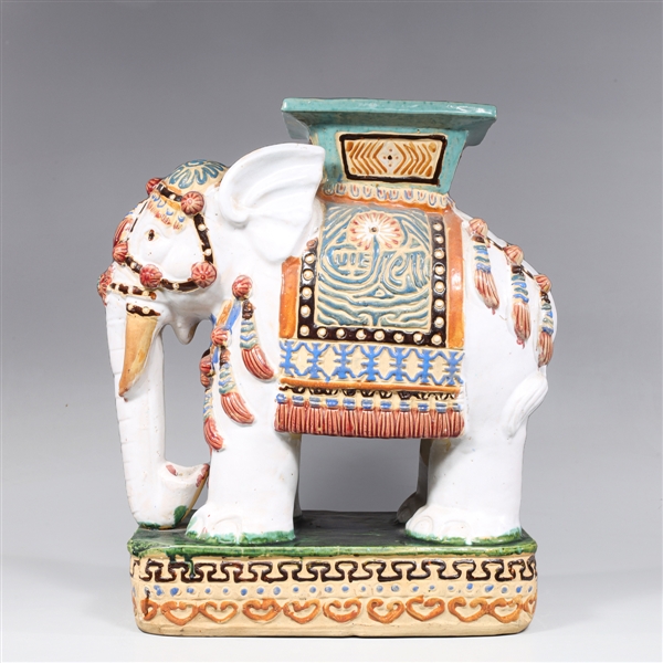 Vintage Chinese ceramic polychromatic 3044b1