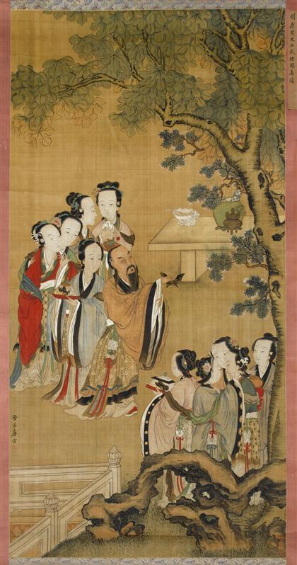 CHINESE SCHOOL qing dynasty BEAUTIES 4d3b1