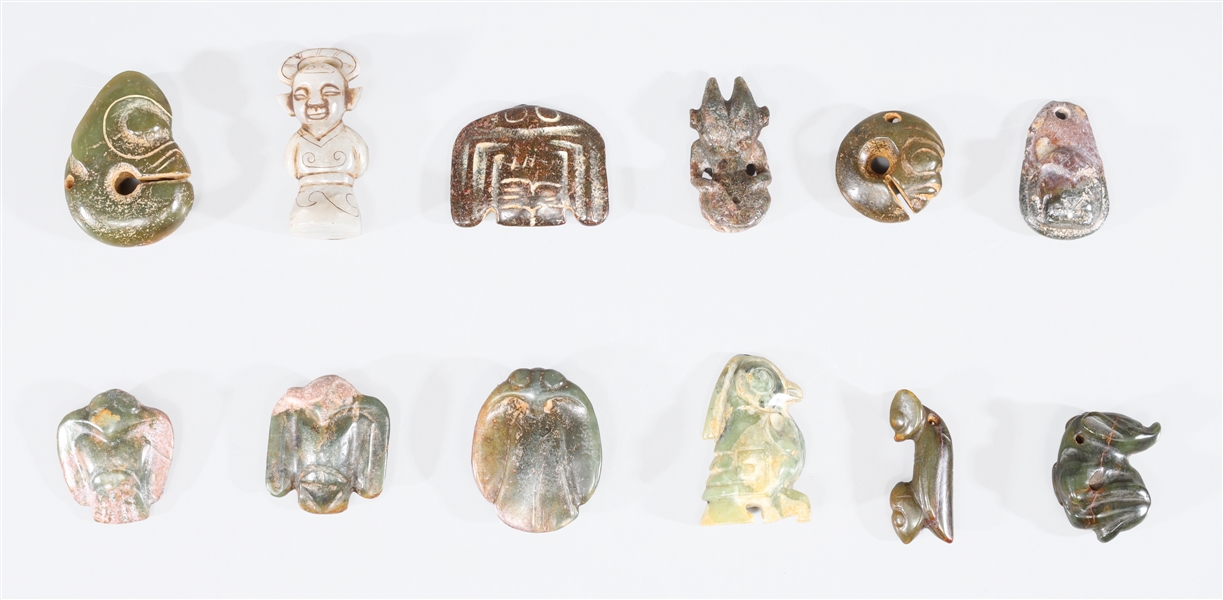 Group of twelve archaic Chinese
