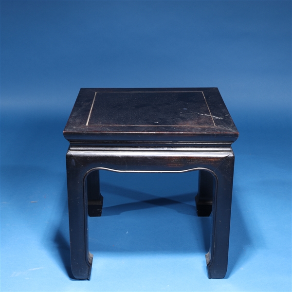 Chinese carved hardwood low pedestal  304500