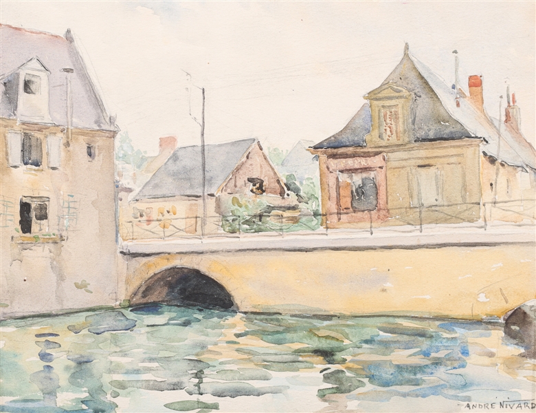 Watercolor Andre Nivard French  304520