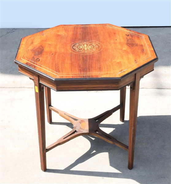 Antique Edwardian inlayed table