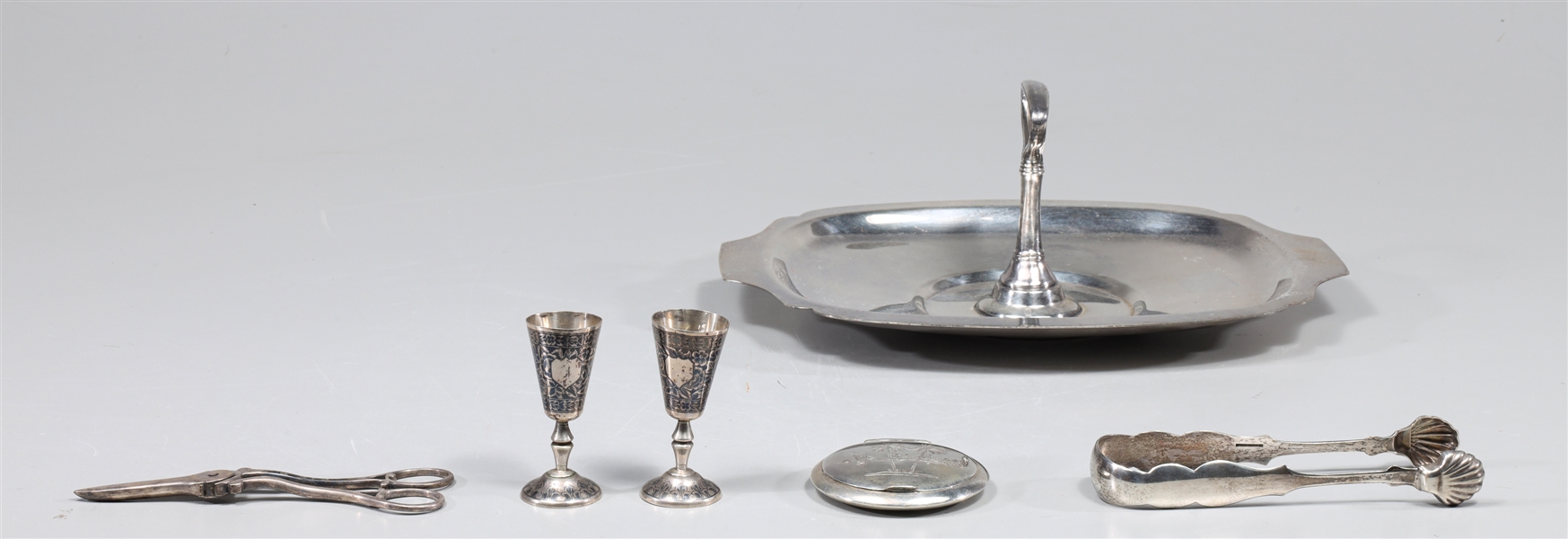 Group of six vintage silver plate 30454d