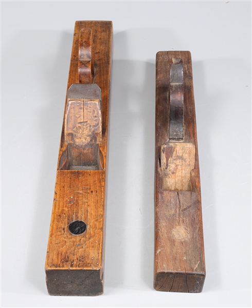 Group of two large antique woodworking