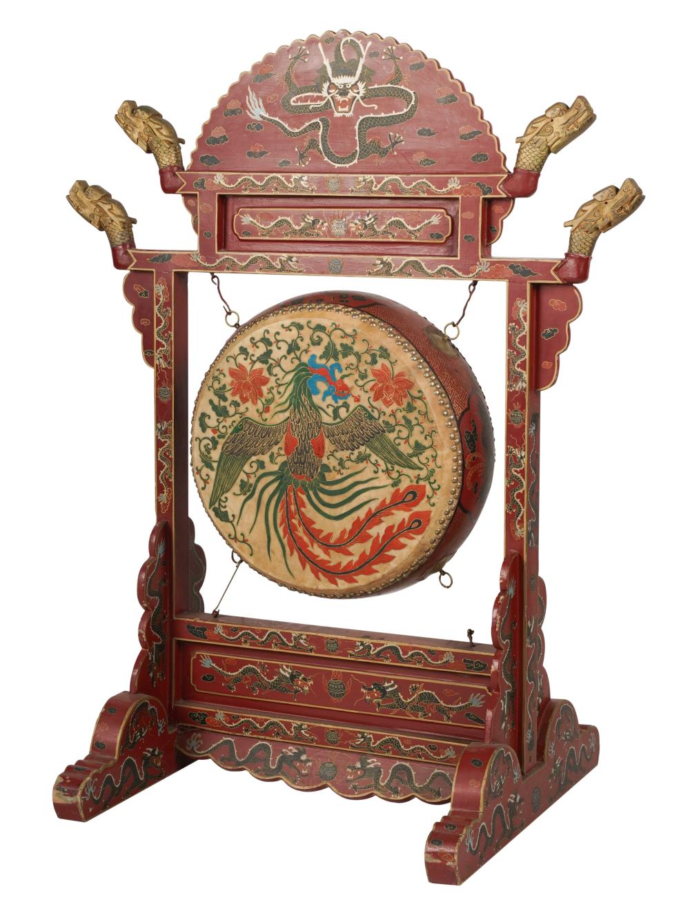 ASIAN STYLE PAINTED DRUMAsian Style 3045d8