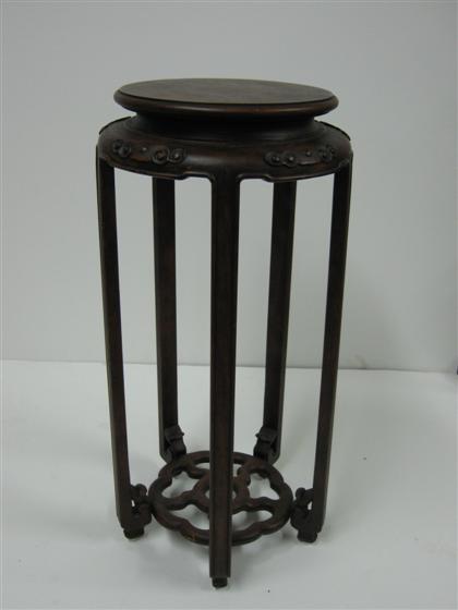 Chinese hardwood incense stand 4d3d0