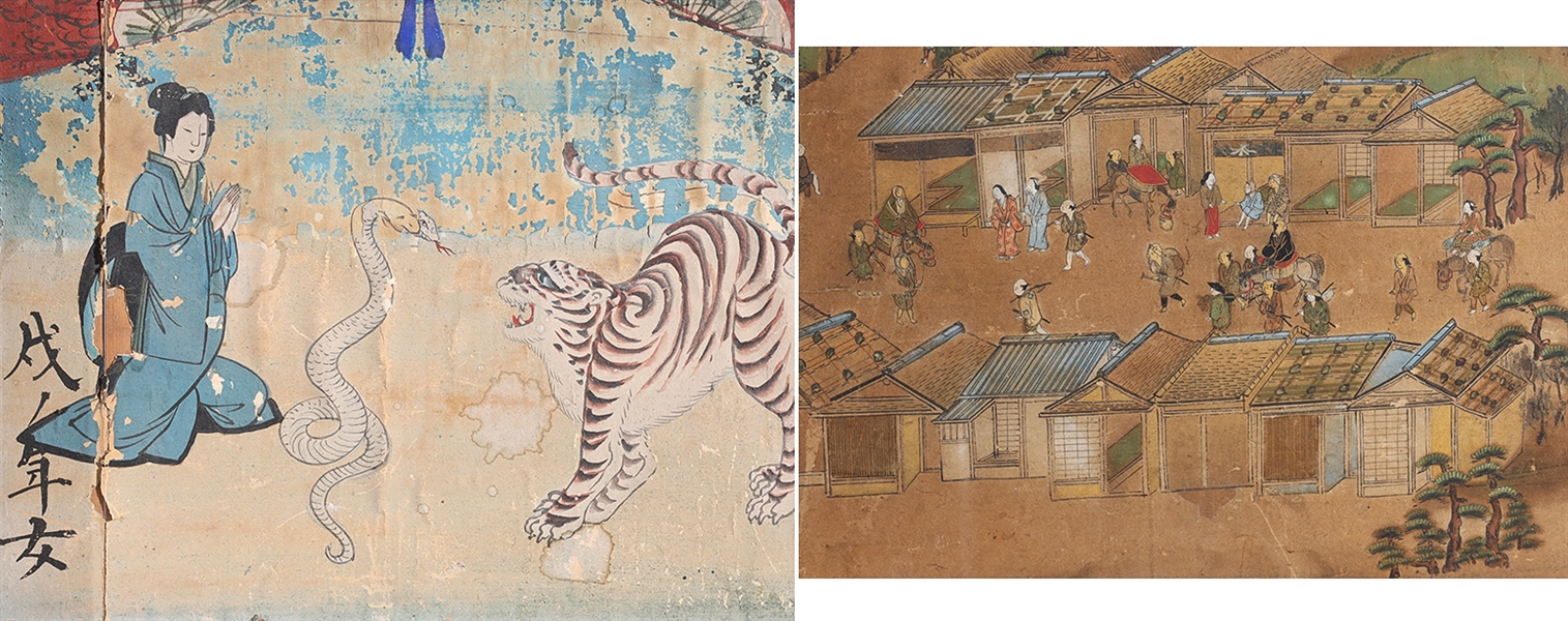 Two antique Japanese paintings 304662