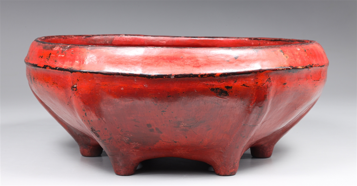 Antique Burmese large red lacquer 304674