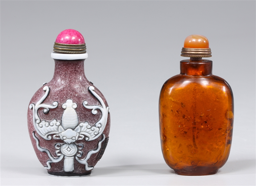 Two Chinese snuff bottles including