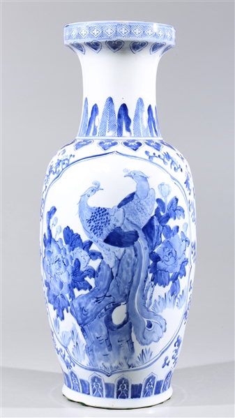 Large Chinese ceramic blue and