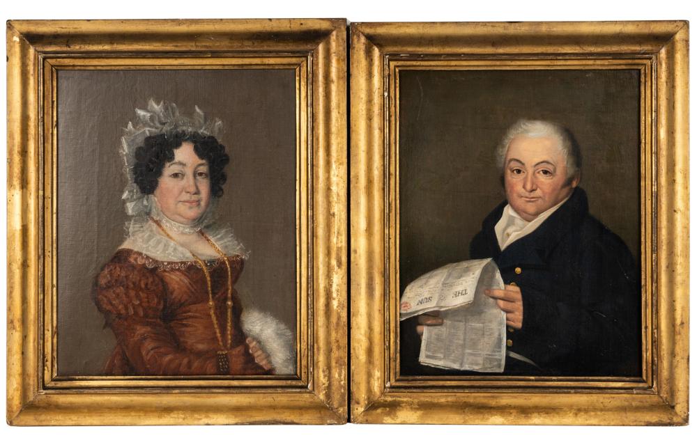 TWO PORTRAITSTwo Portraits unsigned 3046e3