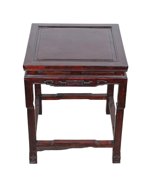 Chinese carved wood side table 30471a