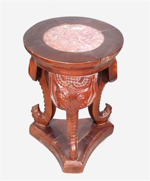 Vintage Chinese carved wood side 304724
