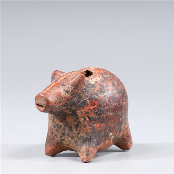 Pre-Colombian ceramic figural zoomorphic