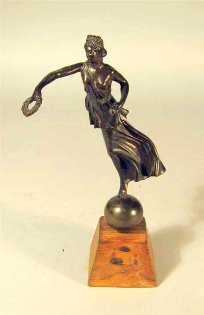 Italian bronze figure of a woman