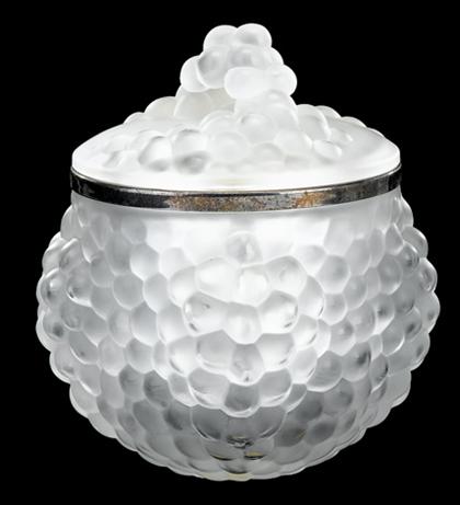 Lalique frosted glass ice bucket   