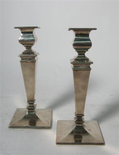 Pair of sterling silver candlesticks 4d810