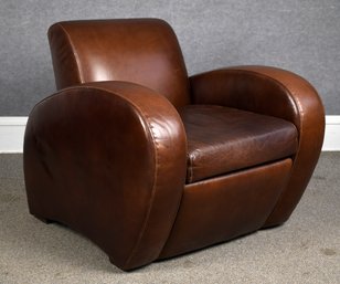 A quality contemporary brown leather