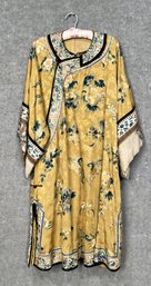 A finely embroidered antique yellow 30712c