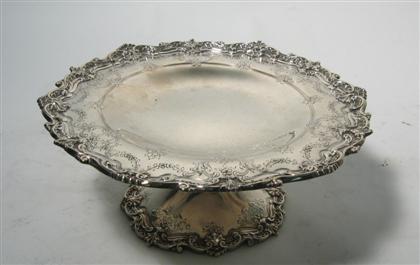 Sterling silver tazza    American,