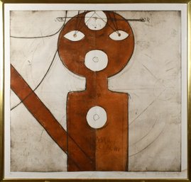 A large scale 20th C. etching,