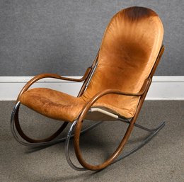 A vintage Swiss rocking chair by 30714c