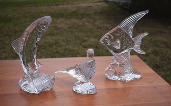 Three Waterford crystal animal 30717a