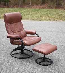 A Palliser reclining brown leather 30719d