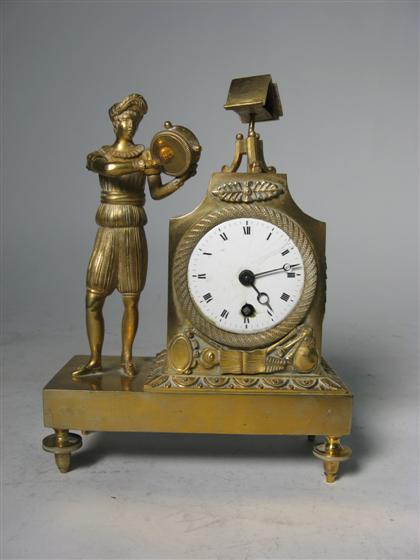 Small French brass figural table