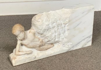 A vintage white marble carving  3071d2