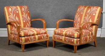 A pair of mid century armchairs 3071dc