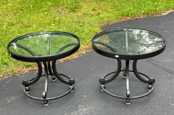 A pair of vintage cast aluminum 307205