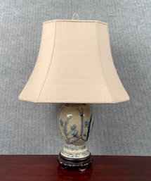 A vintage Chinese ceramic table lamp,