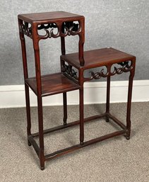 Vintage Chinese rosewood stand 30725a