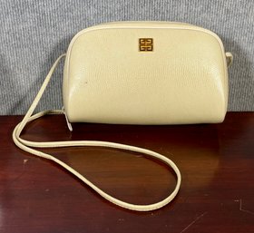 Givenchy cream leather bag with