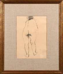 A Raphael Soyer ink drawing nude  30729d