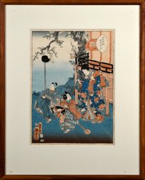 Antique Kunisada II Japanese woodblock 3072c1
