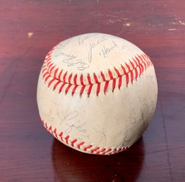 A vintage autographed baseball  3072ff