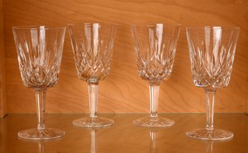 Four signed Waterford Lismore pattern  3072fa