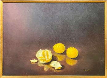 Large oil on canvas, still life