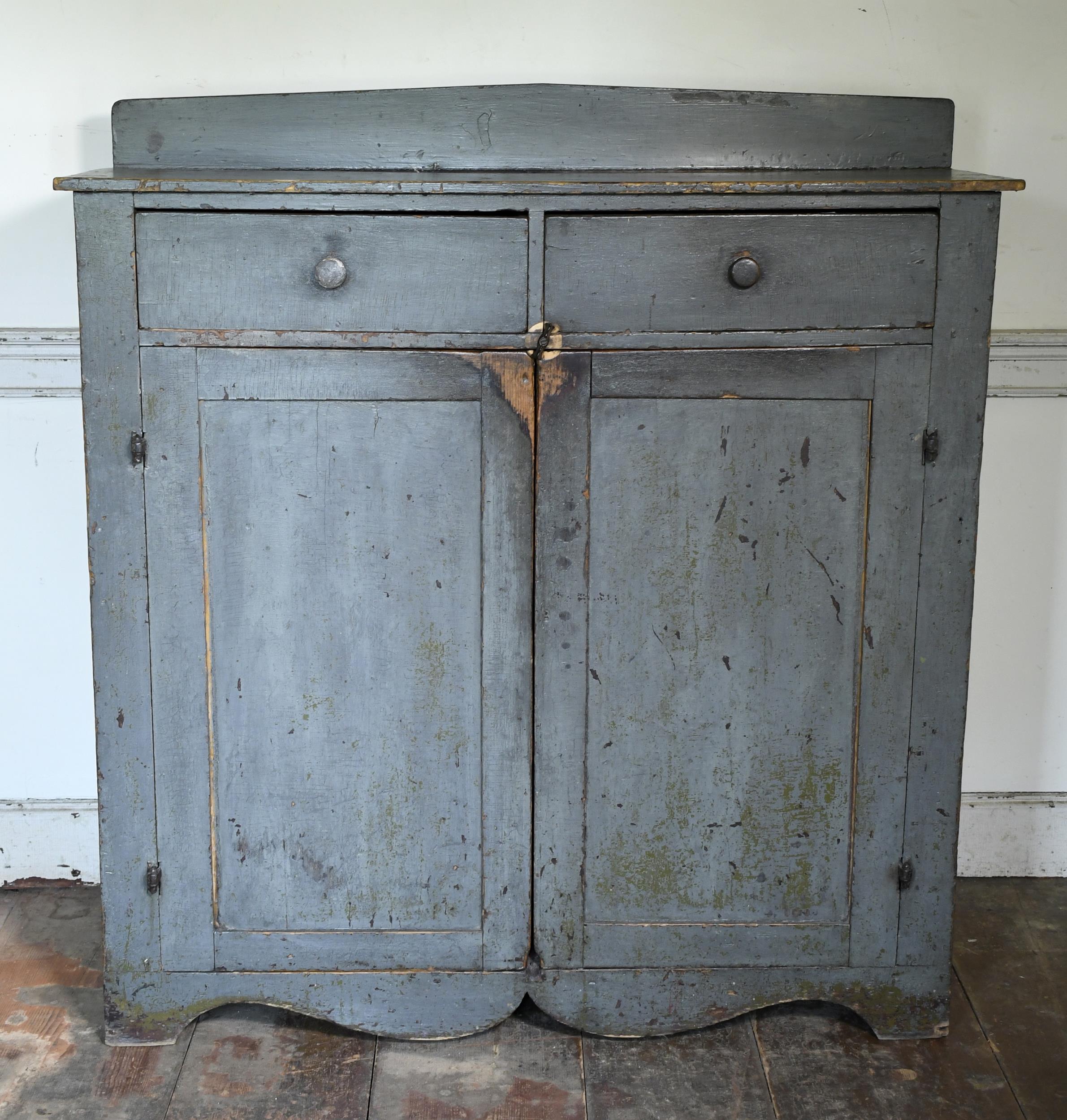 EARLY 19TH C PAINTED JELLY CUPBOARD  30736b