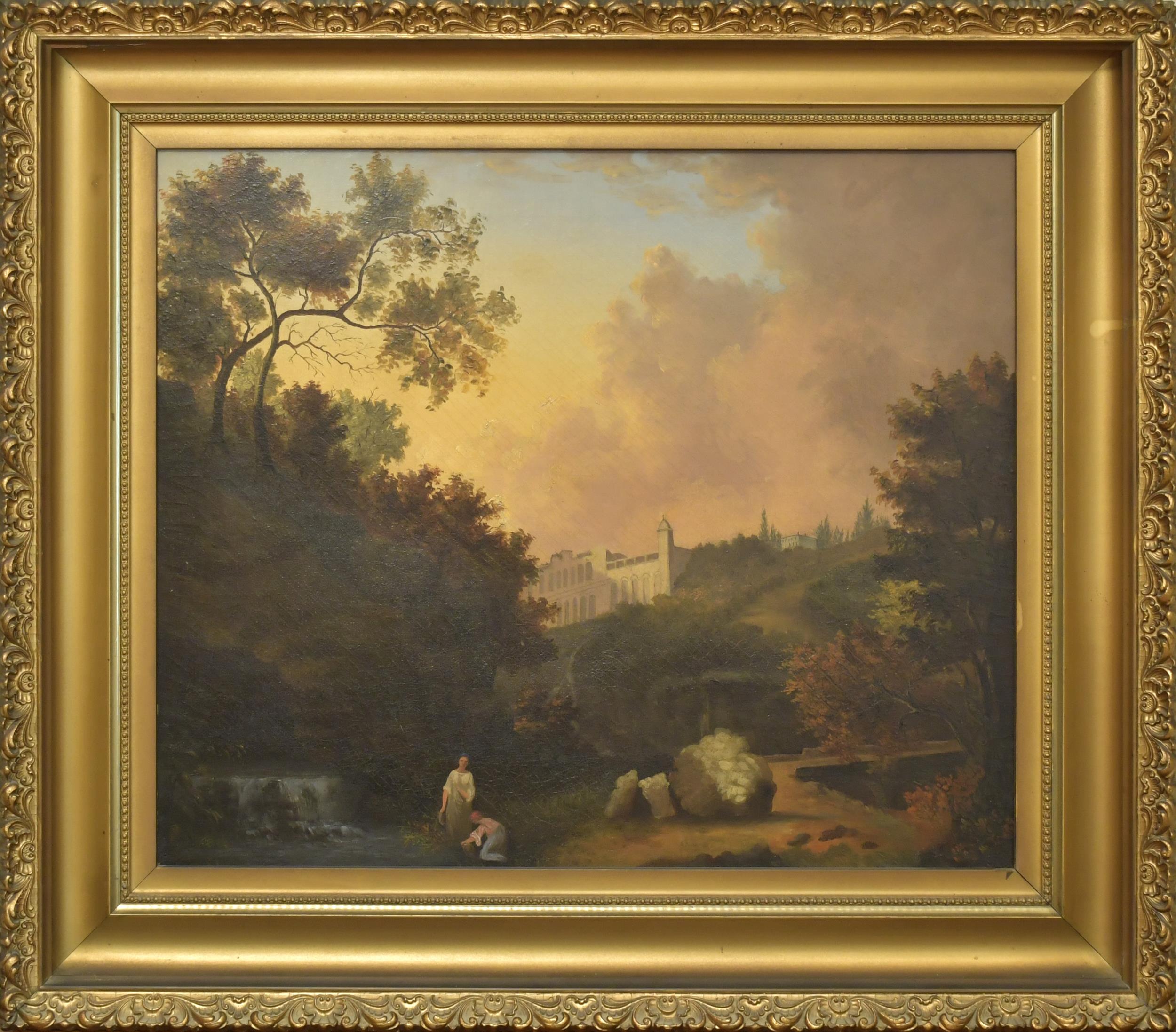 19TH C. OIL ON CANVAS, FIGURES