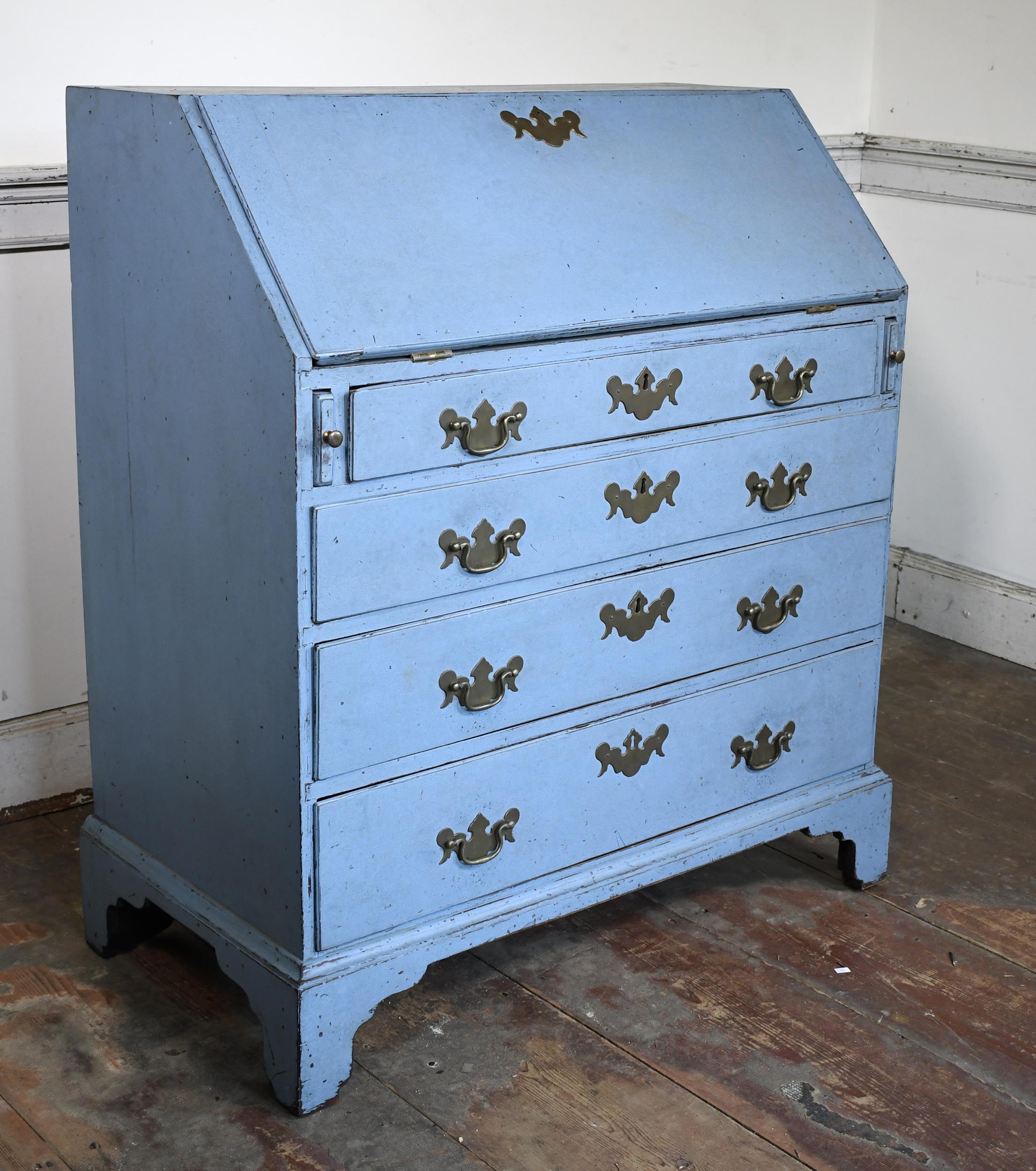 18TH C CHIPPENDALE PAINTED MAPLE 30745e