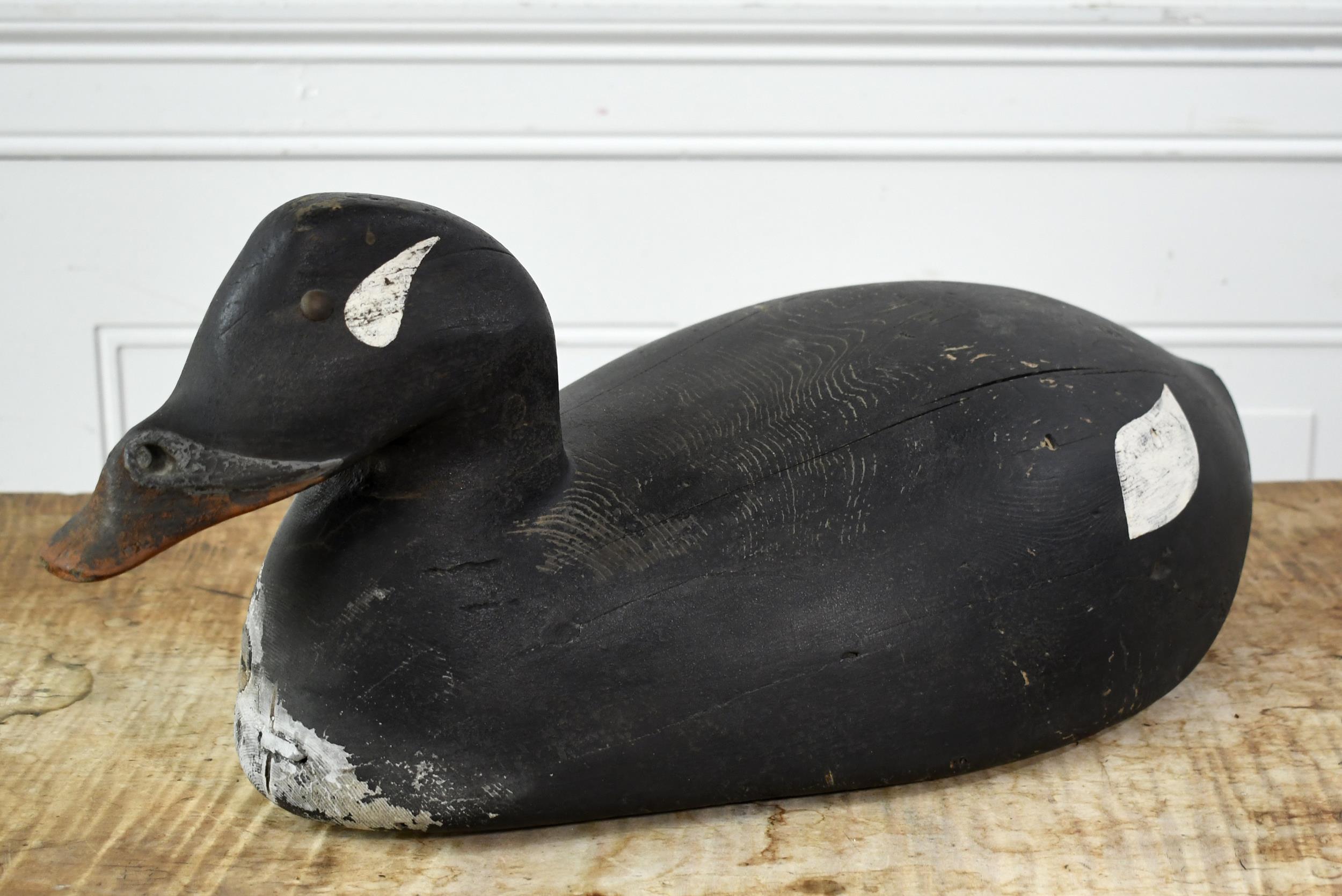 LARGE VINTAGE SCOTER DECOY. Vintage