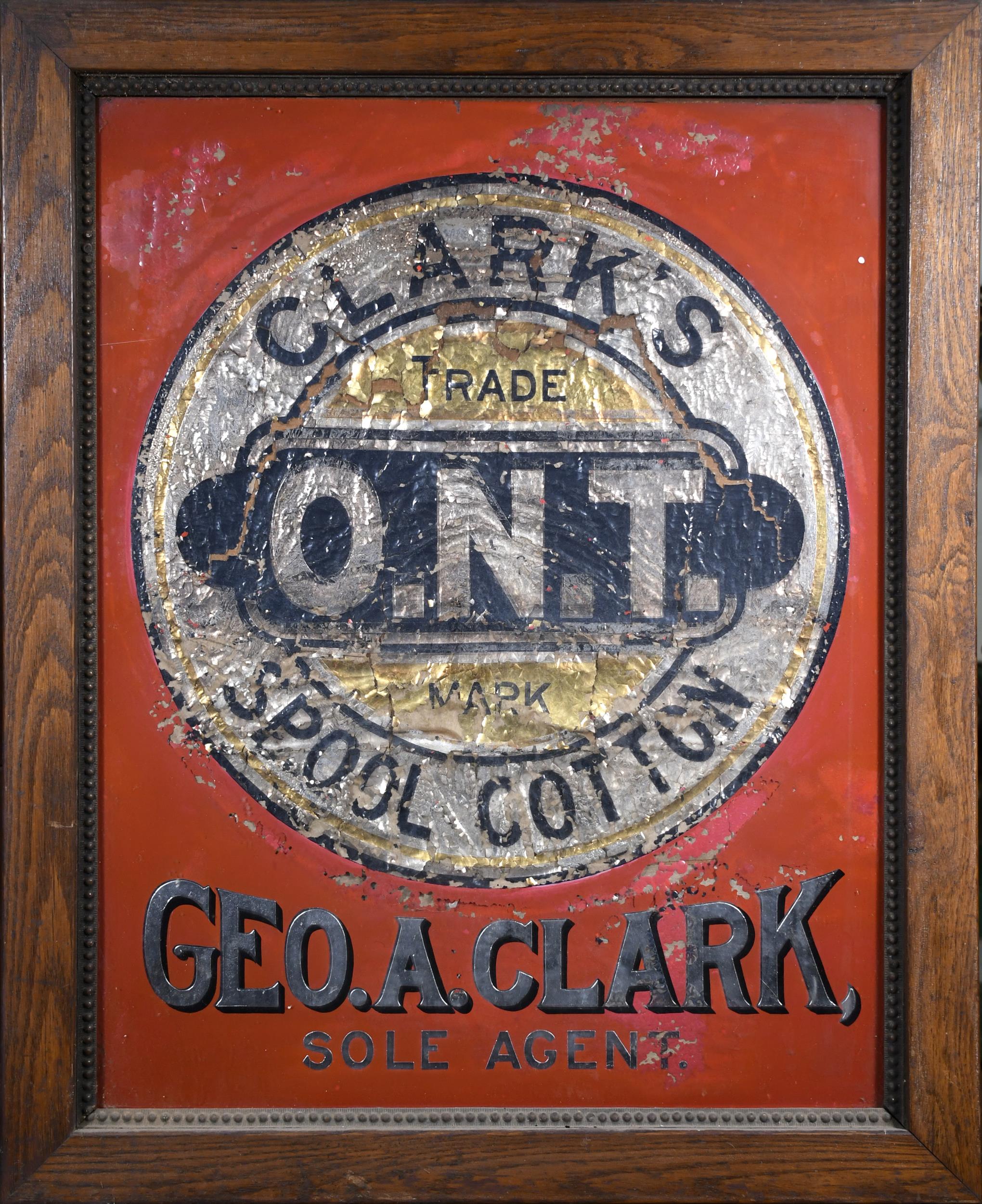 LATE 19TH C CLARKS SPOOL COTTON 30749b