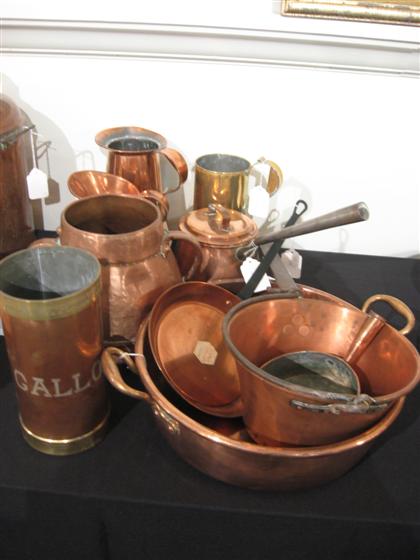 Collection of copper cooking and 4d87c
