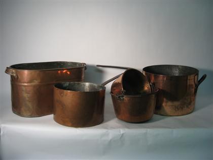 Large copper sauce pan    19th