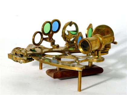 Brass sextant    19th century    With